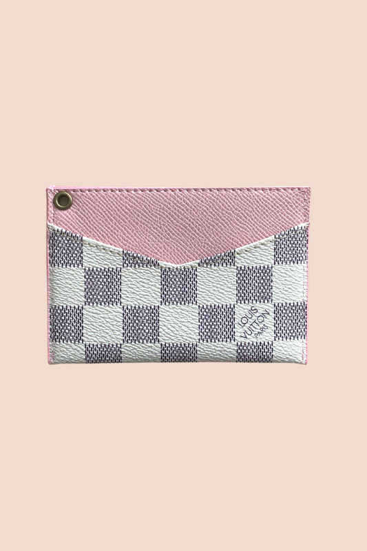 Brown Checkered Card Holder – Twice Adored