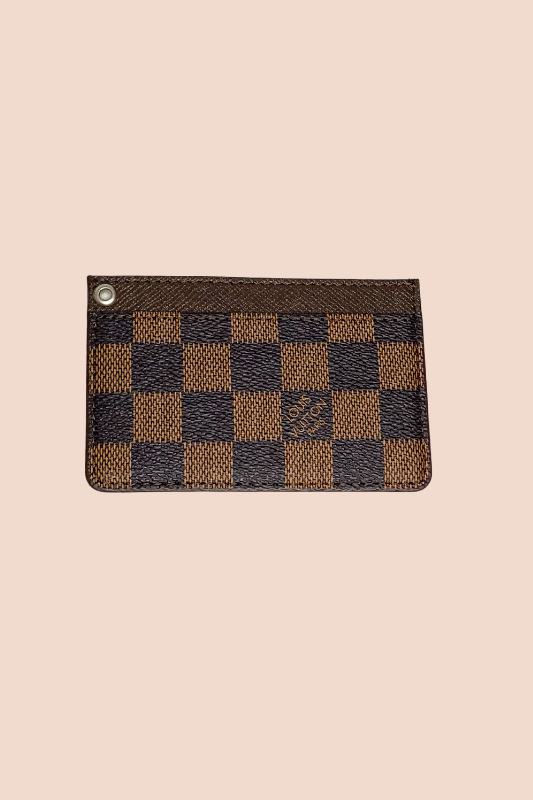 The Trendy Brown Checkered Wallet | Sassy Patty's