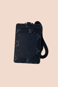 Black Card Holder Lanyard
