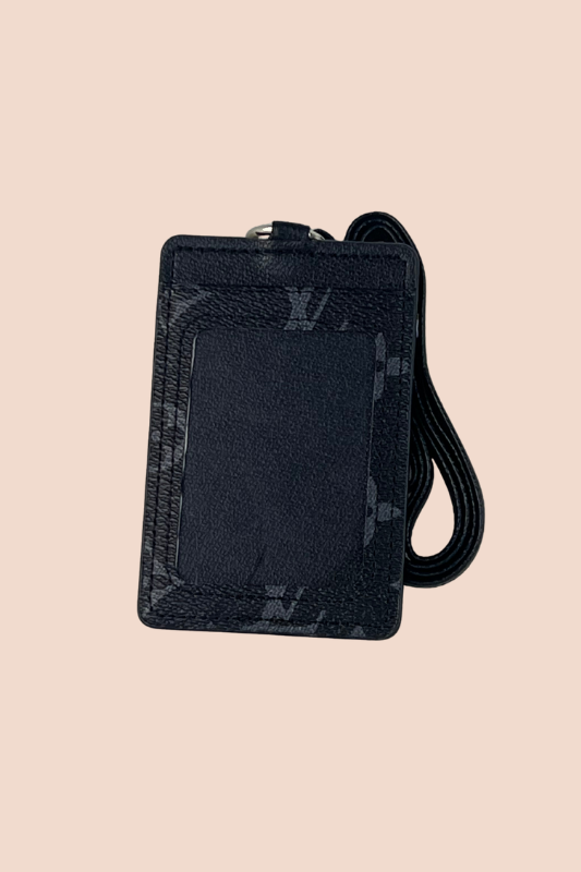 Black Card Holder Lanyard