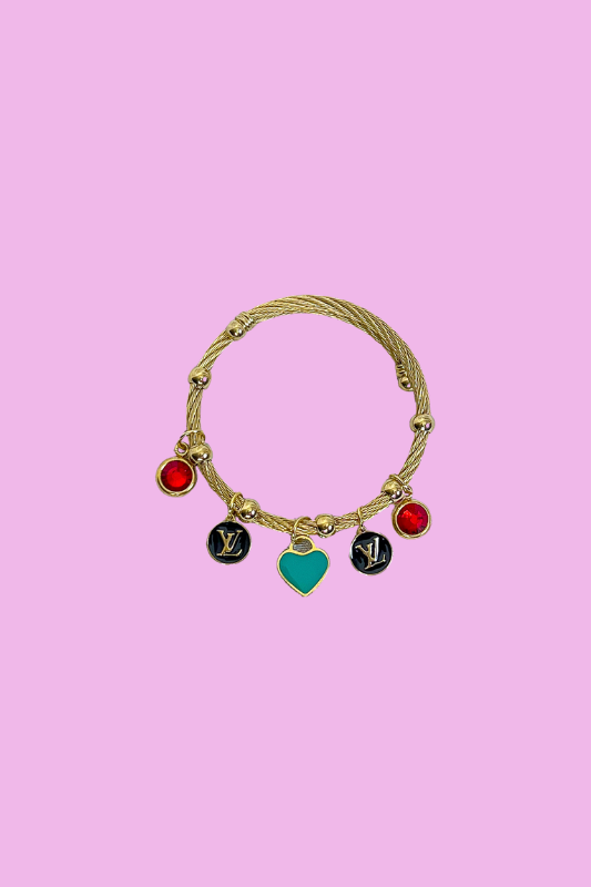 LV Charm Heart Bracelet